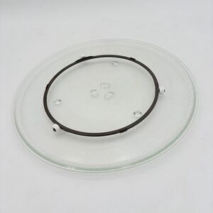 SAMSUNG 17” Microwave Glass Turntable Plate Tray DE74-10081 w/ Roller Ring